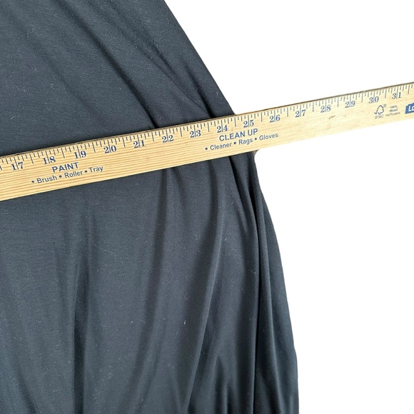 Reformation Women’s M Medium Black Maxi Dress Capsule Minimalist T Shirt - Picture 10 of 12